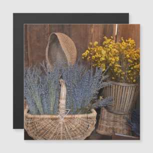 Imán de Cosecha de Lavanda Rústica