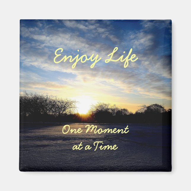 Imán de cotización inspirador (Frente)