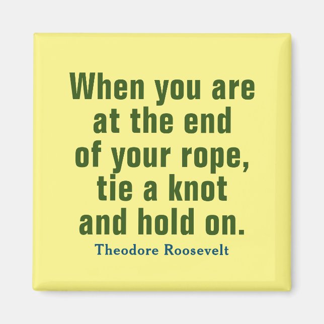 Imán de cotización inspirador (Frente)