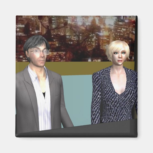 imán de Cox News (Frente)