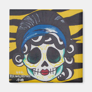 Imán de cráneo femenino