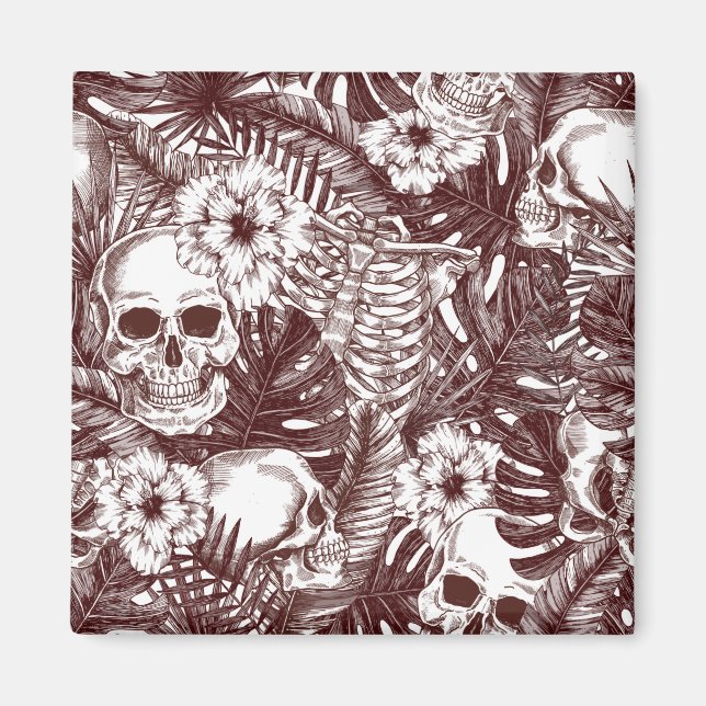 Imán de cráneos de la jungla (Frente)