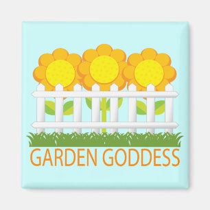 imán de Cute Garden Goddess
