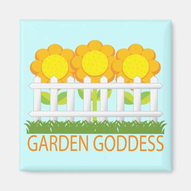 imán de Cute Garden Goddess (Frente)