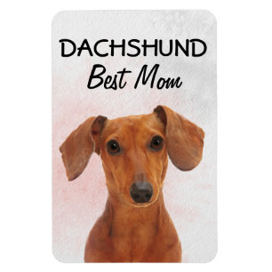Imán de Dachshund para la mejor mamá