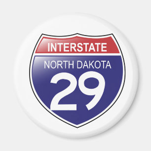 Imán de Dakota del Norte de la autopista 29