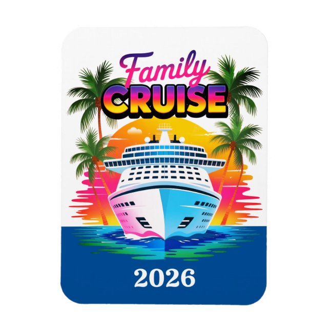 Imán de Decoración de Barco de Crucero (Vertical)