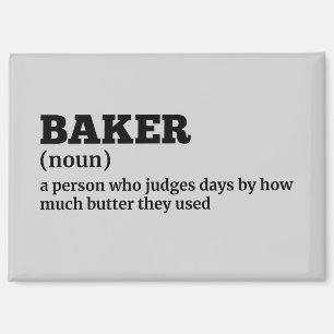 Imán de definición de Baker humorístico