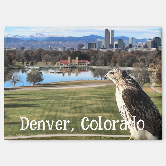 Imán de Denver Colorado (Anverso)