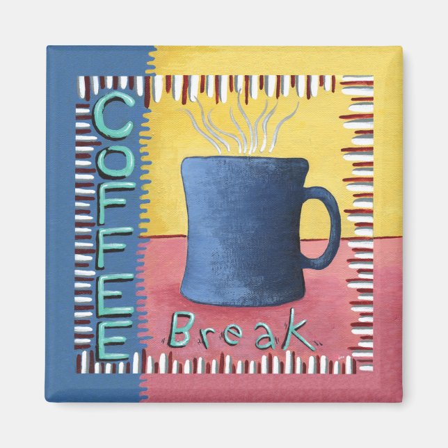 Imán de Descanso para Tomar Café (Frente)
