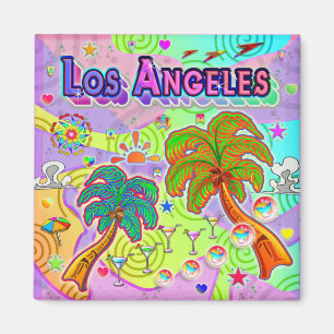 Imán de destino de vacaciones en Los Ángeles