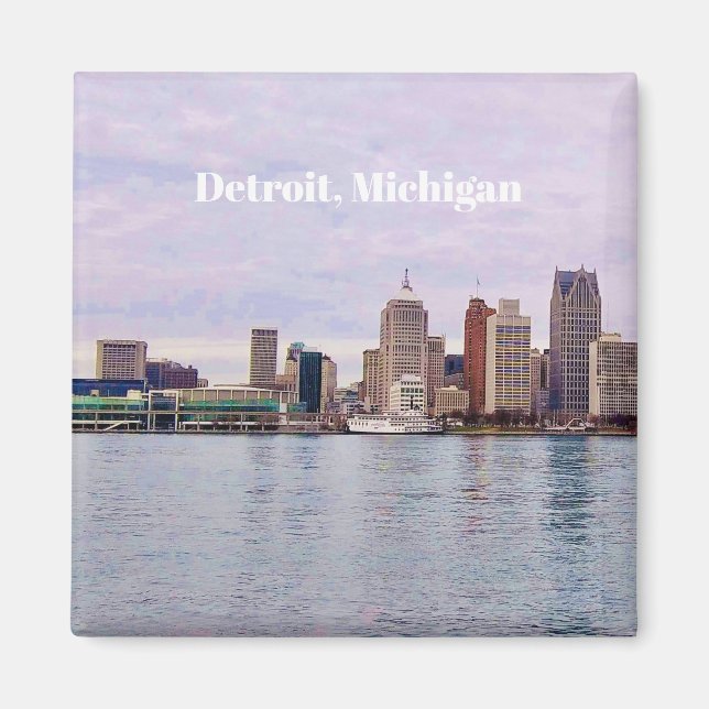 Imán de Detroit Míchigan  (Frente)