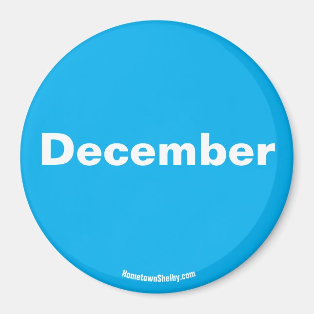 imán de diciembre (Frente)