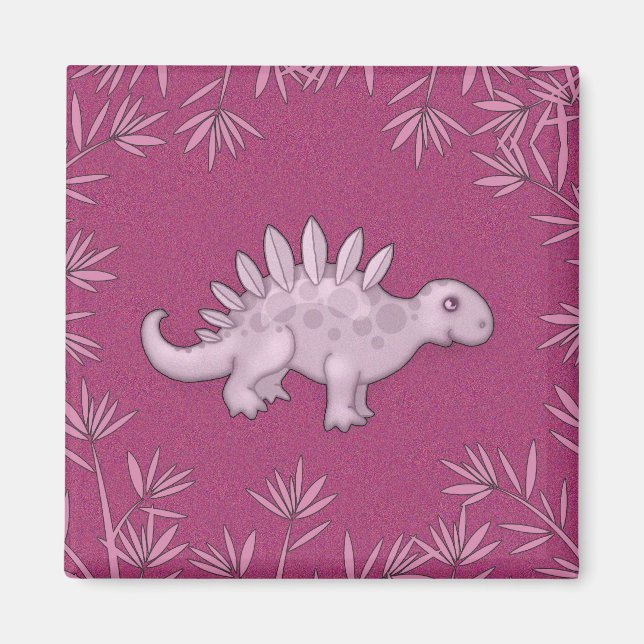 Imán de Dinosaurio Pequeño y Lindo (Frente)