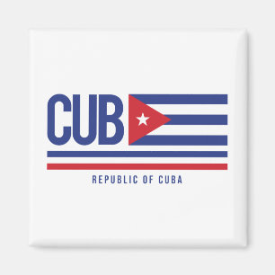 Imán de diseño de Cuba ISO Code Alpha 3