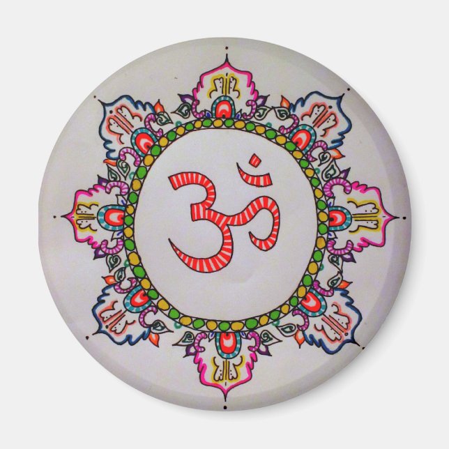 Imán de diseño de Om (Frente)
