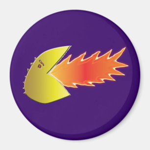 Imán de diseño gráfico Fire_Breathing_Head