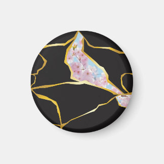 Imán de diseño Kintsugi editable