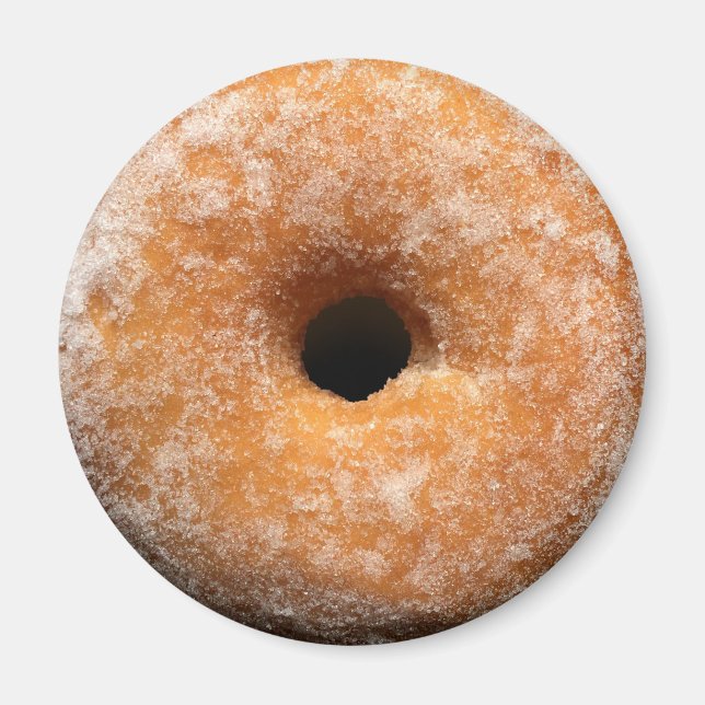 Imán de donut redondo recubierto de azúcar (Frente)