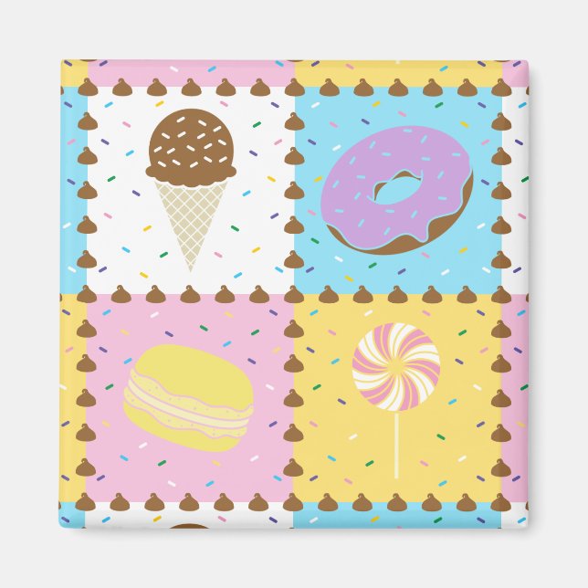 Imán de dulces antojos (Frente)