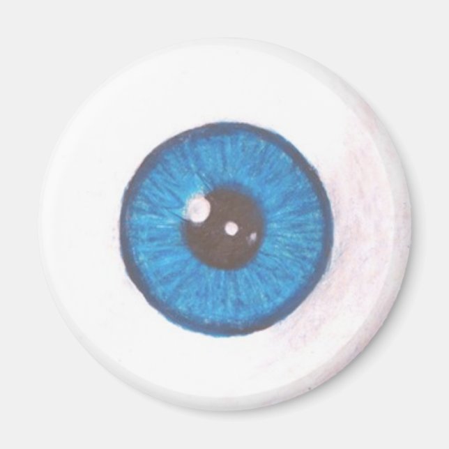 Imán de ébola azul espeluznante (Frente)