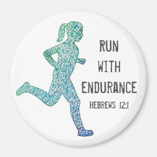 Imán de ejecución de Chica "Run with Endurance"