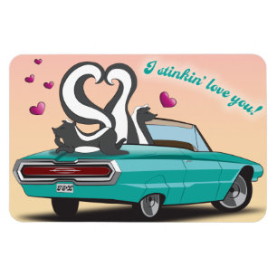 Imán de El día de San Valentín del zorrillo