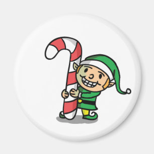 Imán de Elfo de Navidad de Dibujos Animados Adorab