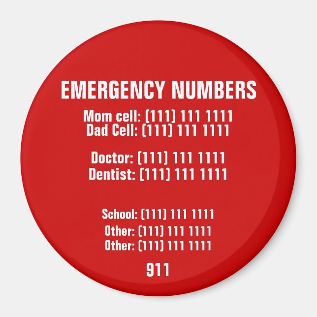 Imán de emergencia (Frente)