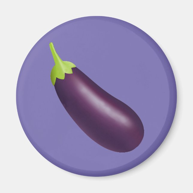 Imán de Emoji de berenjenas (Frente)