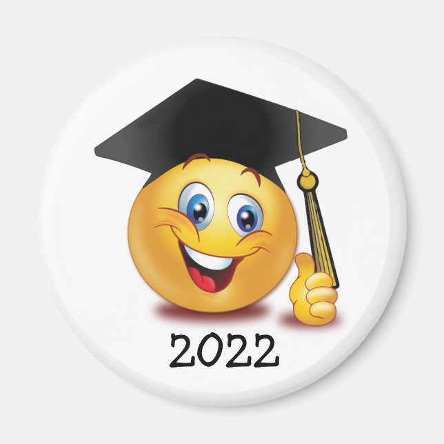 Imán de Emoji de graduación (Frente)
