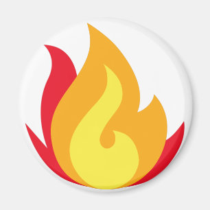 Imán de Emoji de incendios