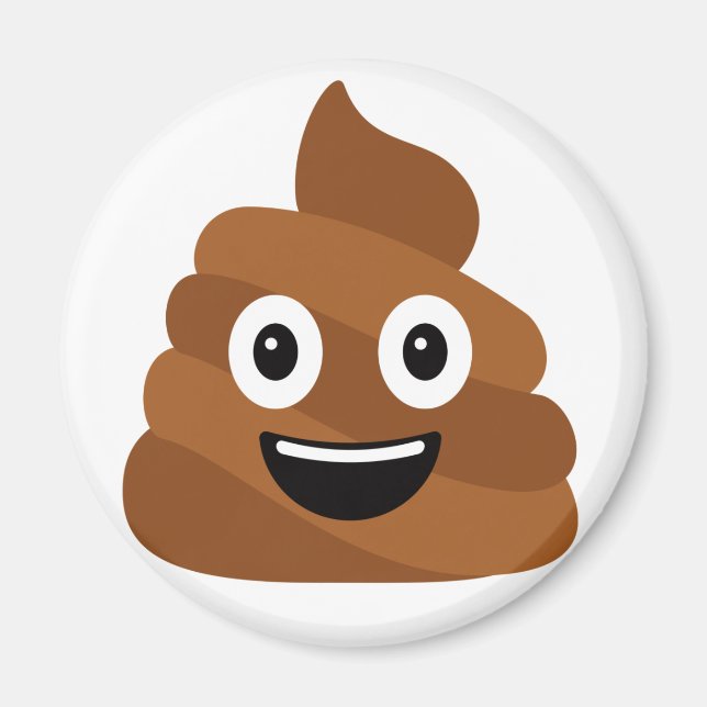 Imán de Emoji de poop  (Frente)