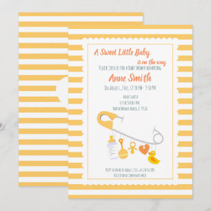 Imán de encantos para bebé Invitación para Baby Sh