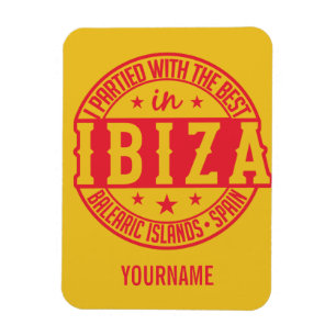 Imán de encargo del monograma de IBIZA España