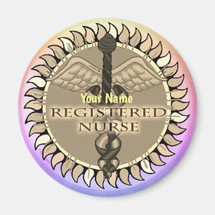 Imán de enfermería registrado de Caduceus