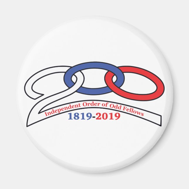 Imán de Enlaces de Odd Fellows 200 (Frente)