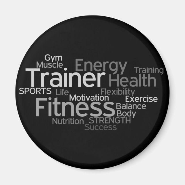 imán de entrenamiento personal o gimnasio (Frente)