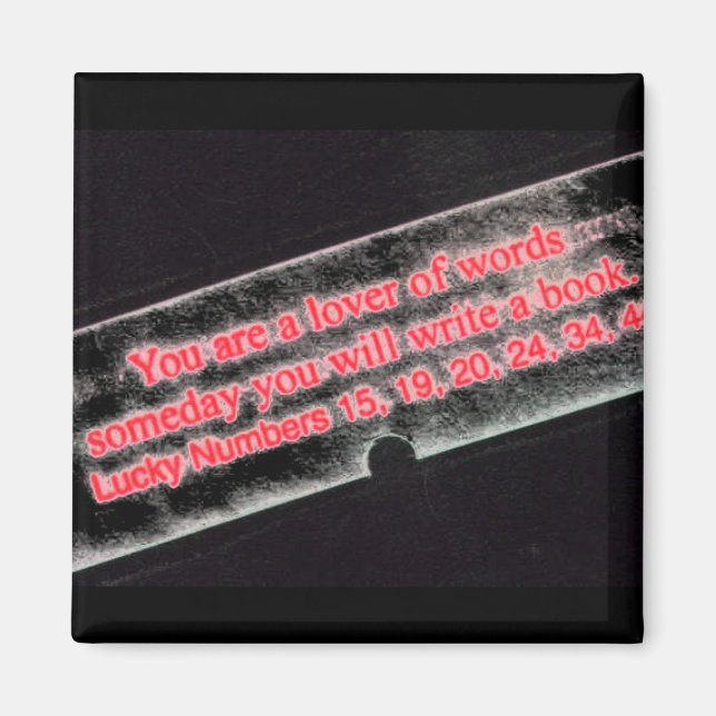 imán de escritor (Frente)