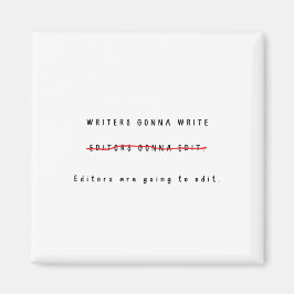 Imán de escritor/editor