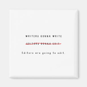Imán de escritor/editor