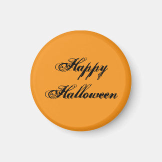 Imán de escritura a mano de Feliz Halloween (Naran