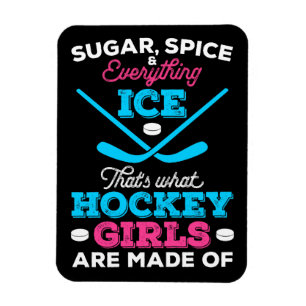 Imán De eso están hechos los Chicas de hockey