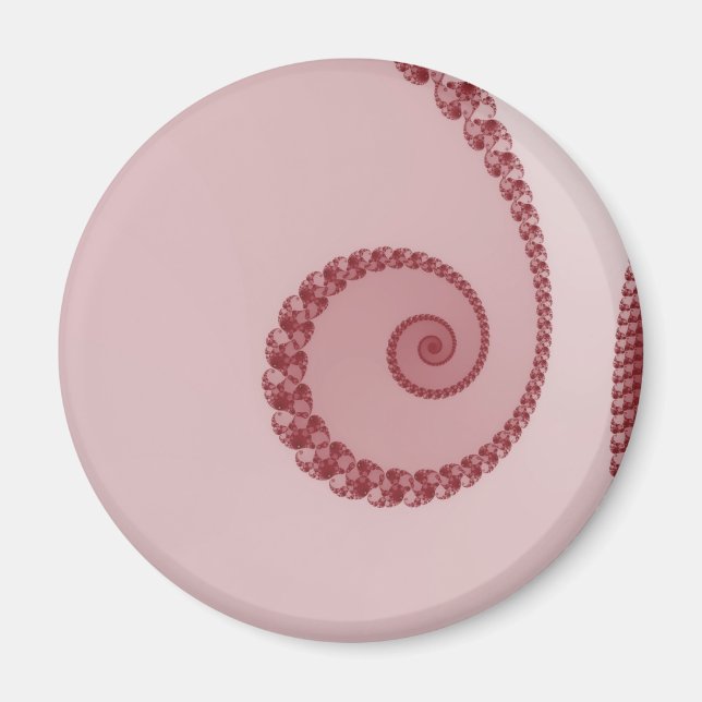 Imán de espiral simple ciruela (Frente)