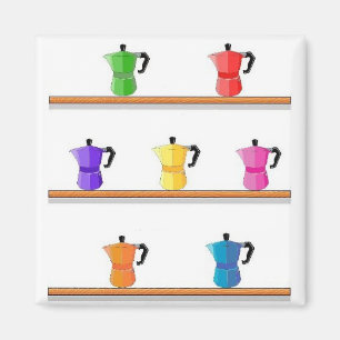 Imán de espresso arco iris 15