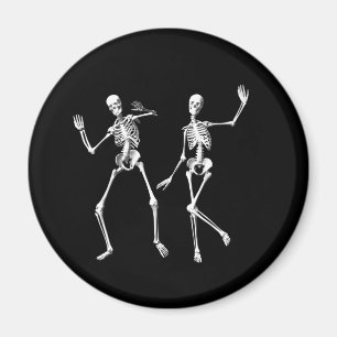Imán de esqueletos bailarines