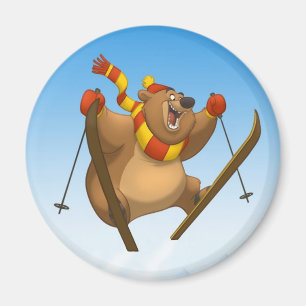 Imán de esquí del oso