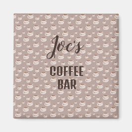 Imán de estación de barra de café personalizada
