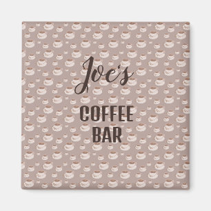 Imán de estación de barra de café personalizada