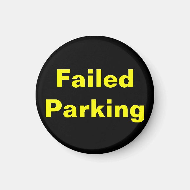 Imán de estacionamiento fallido (Frente)